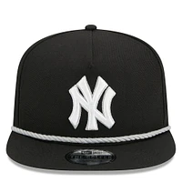 Men's New Era Black New York Yankees Branch Golfer Snapback Hat