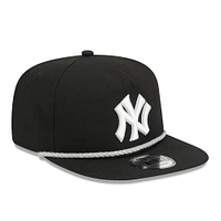 Casquette Snapback noire New Era pour hommes des Yankees de New York Branch Golfer