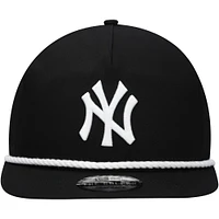 Casquette snapback de golfeur New York Yankees New Era noire pour homme