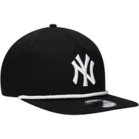 Casquette snapback de golfeur New York Yankees New Era noire pour homme