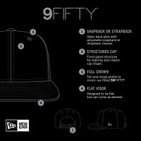 Men's New Era Black New York Yankees Post Up Pin 9FIFTY Snapback Hat