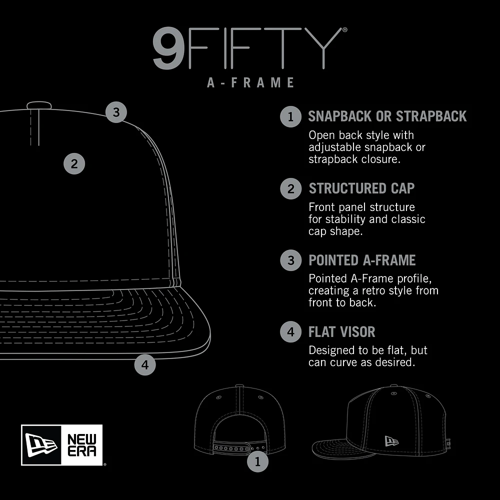 Men's New Era Black New York Yankees  Street Team A-Frame Trucker 9FIFTY Snapback Hat