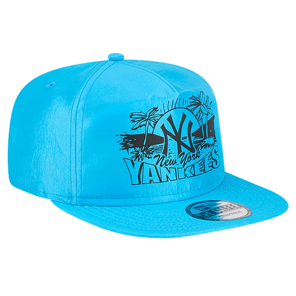 Casquette Snapback New Era bleue pour homme des New York Yankees Neon Golfer