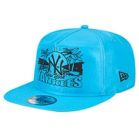 Casquette Snapback New Era bleue pour homme des New York Yankees Neon Golfer