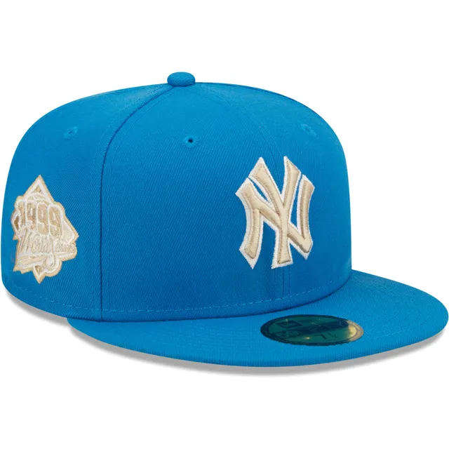 New Era Light blue/navy New York Yankees Green Undervisor 59FIFTY Fitted Hat