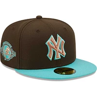 Casquette ajustée 59FIFTY New York Yankees Walnut Mint Era pour homme, marron/menthe