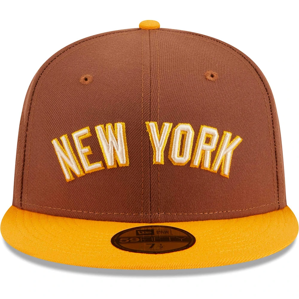 Casquette ajustée 59FIFTY New York Yankees Tiramisu marron Era pour homme