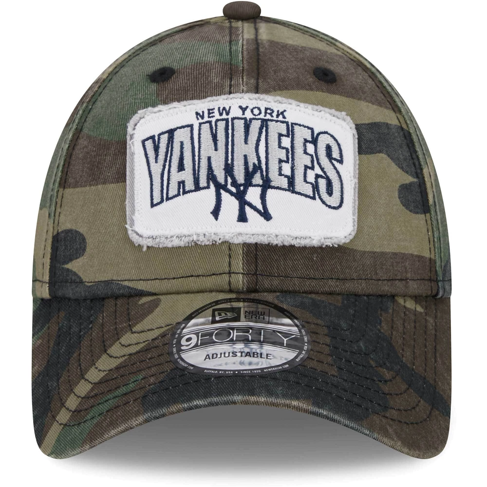 Casquette réglable New Era Camo New York Yankees Gameday 9FORTY pour homme