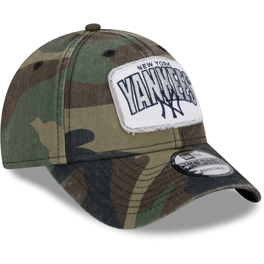 Casquette réglable New Era Camo New York Yankees Gameday 9FORTY pour homme