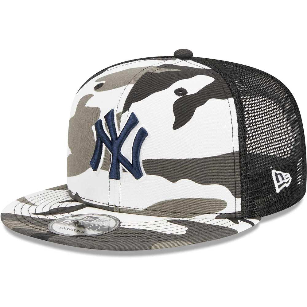 Casquette Snapback 9FIFTY New Era Camo New York Yankees Urban Camo Trucker pour hommes