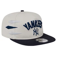 Men's New Era Cream New York Yankees Iron Golfer Snapback Hat