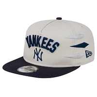 Men's New Era Cream New York Yankees Iron Golfer Snapback Hat