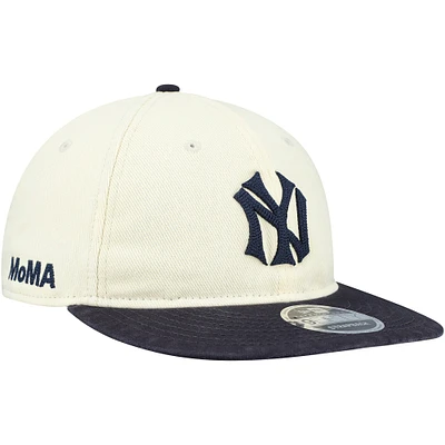 Men's New Era Cream New York Yankees MoMA Retro Crown 9FIFTY Adjustable Hat