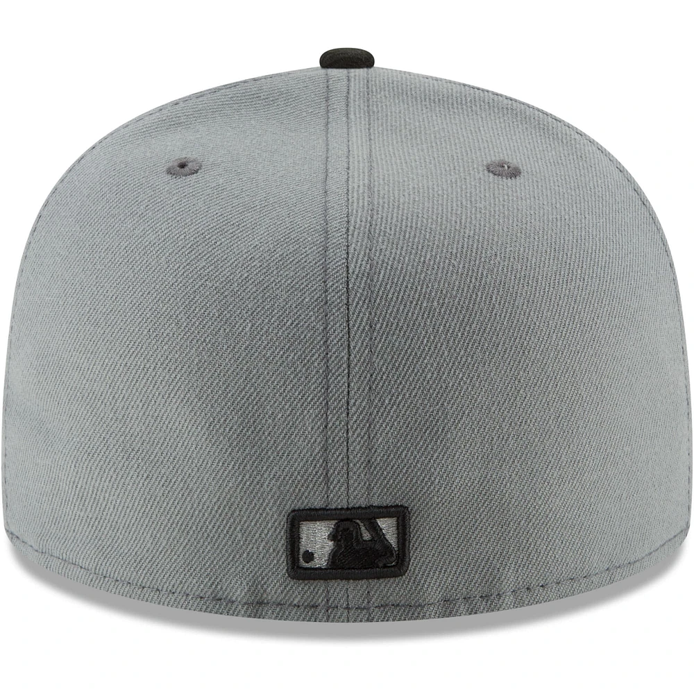 Men's New Era Gray/Black York Yankees Two-Tone 59FIFTY Fitted Hat