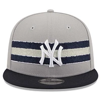 Men's New Era Gray/Navy New York Yankees Band 9FIFTY Snapback Hat