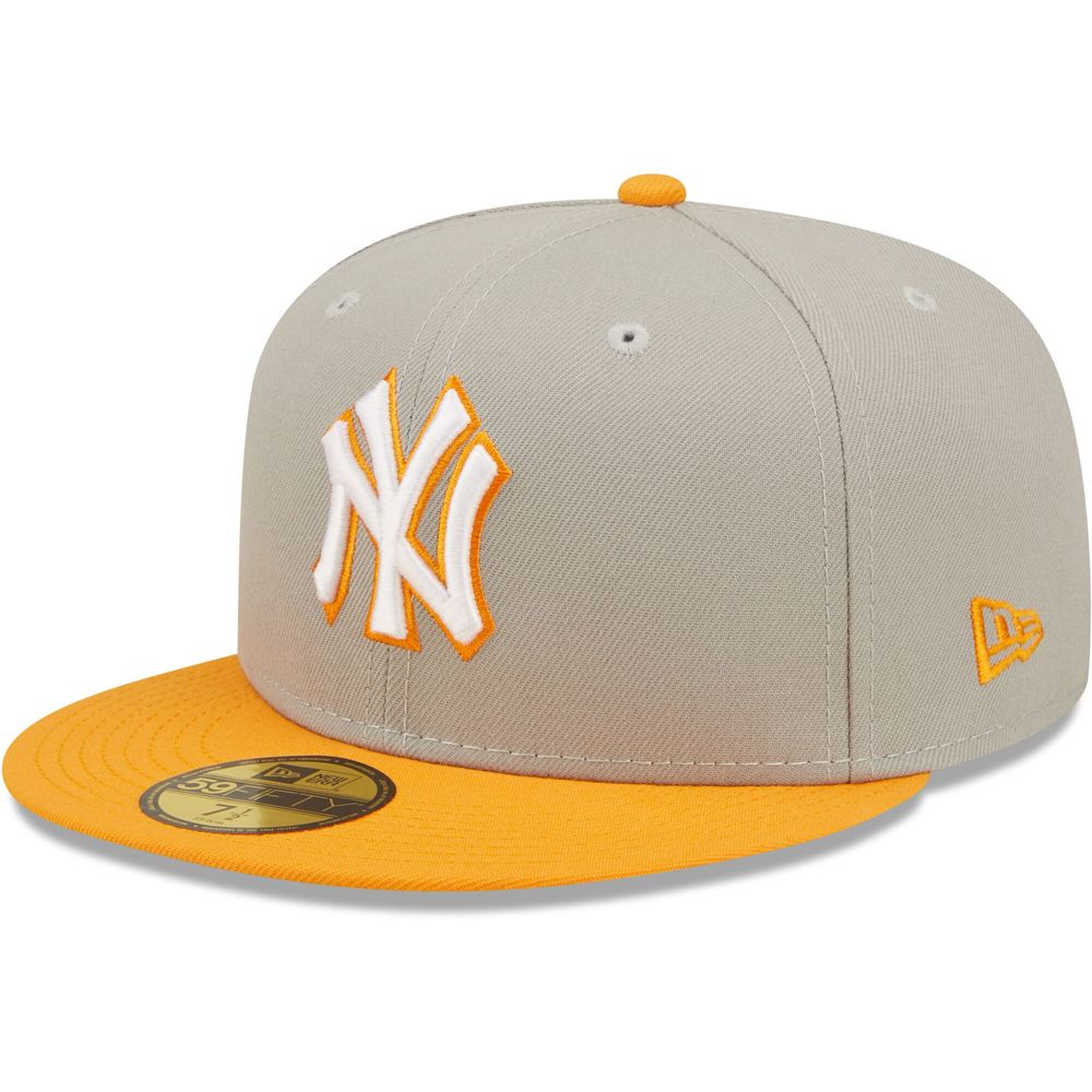 New York Yankees New Era 2009 World Series Cooperstown Collection  Undervisor 59FIFTY Fitted Hat - Gray/Orange