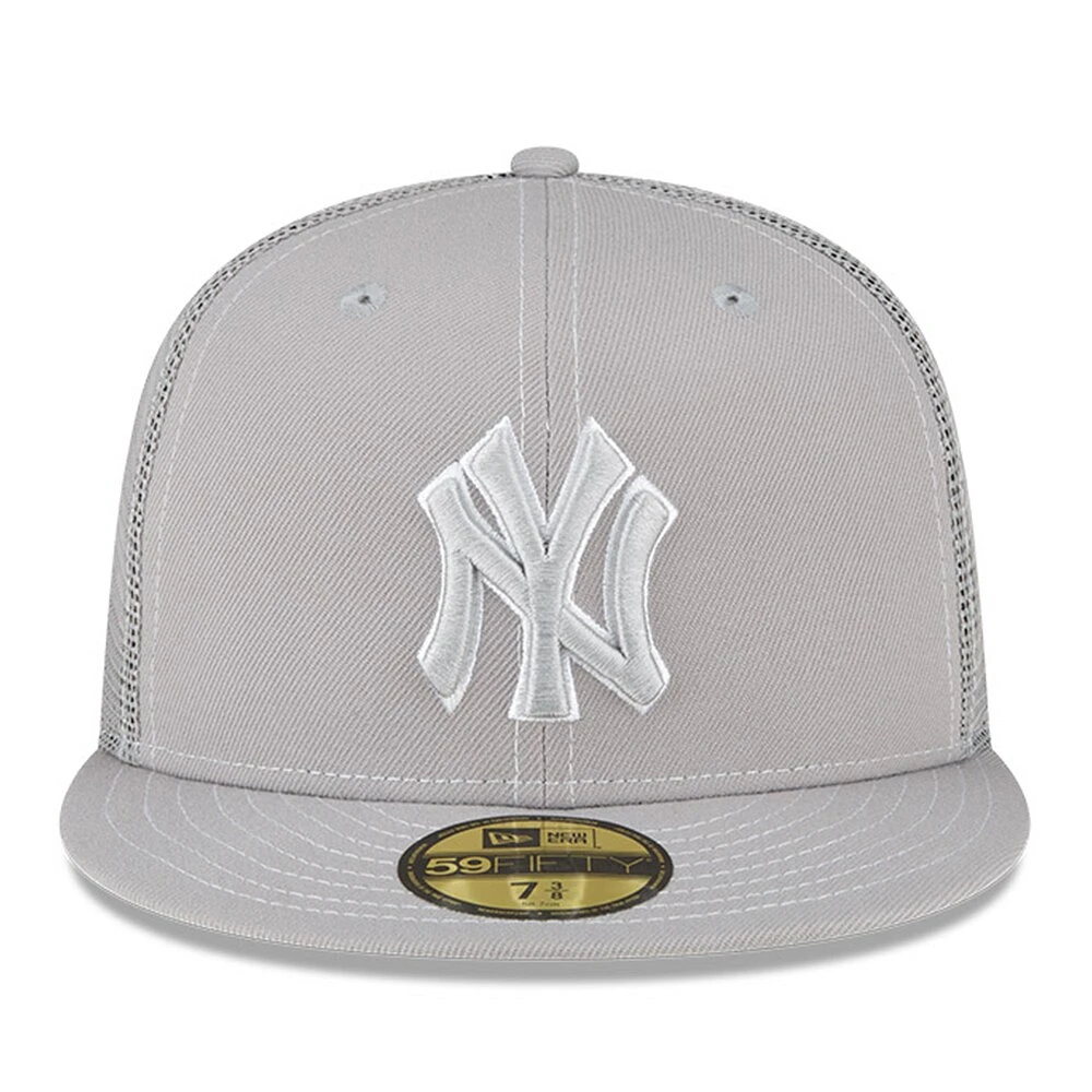 Men's New Era  Gray York Yankees 2023 On-Field Batting Practice 59FIFTY Fitted Hat