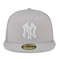 Men's New Era  Gray York Yankees 2023 On-Field Batting Practice 59FIFTY Fitted Hat