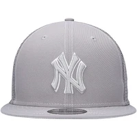 Men's New Era  Gray New York Yankees 2023 On-Field Batting Practice 9FIFTY Snapback Hat