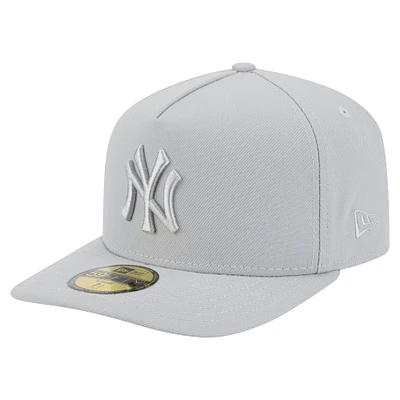 Casquette ajustée New Era 59FIFTY pour homme avec coloris York Yankees gris