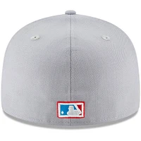 Men's New Era Gray York Yankees Cooperstown Collection Wool 59FIFTY Fitted Hat