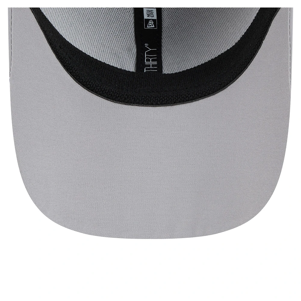 Casquette Flex-Fit Linear 39THIRTY New Era grise pour homme des Yankees de York