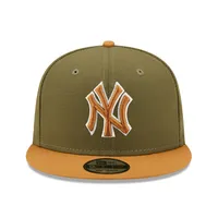 Men's New York Yankees New Era Olive/Brown Two-Tone Color Pack 59FIFTY  Fitted Hat