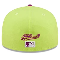 Men's New Era Green/Purple York Yankees MLB x Big League Chew - Swingin' Sour Apple Flavor Pack 59FIFTY Fitted Hat