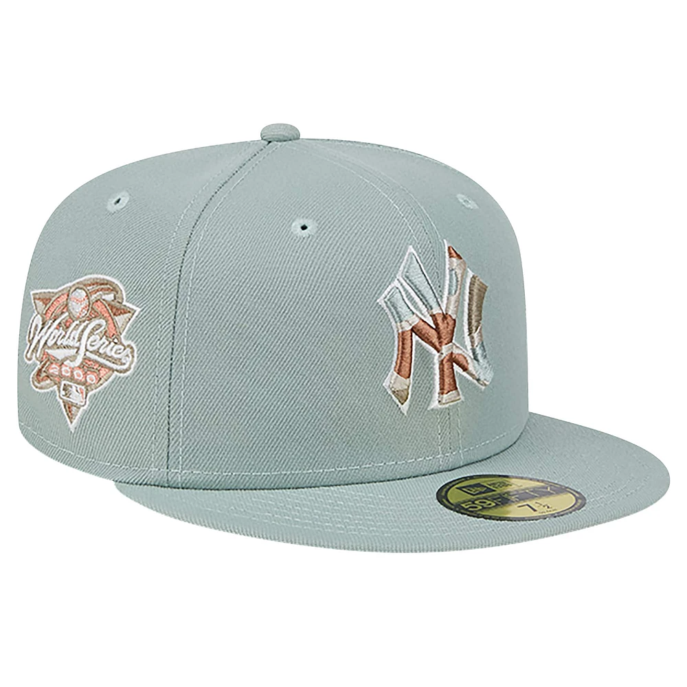 Casquette ajustée 59FIFTY New York Yankees Spring Forest Era pour homme, verte