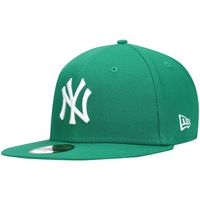 Men's New Era Kelly Green York Yankees White Logo 59FIFTY Fitted Hat