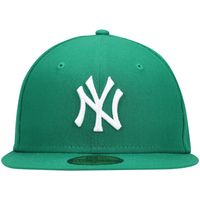 Men's New Era Kelly Green York Yankees White Logo 59FIFTY Fitted Hat