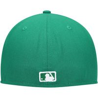 Men's New Era Kelly Green York Yankees White Logo 59FIFTY Fitted Hat