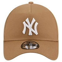 Casquette réglable kaki New York Yankees A-Frame 9FORTY New Era pour hommes