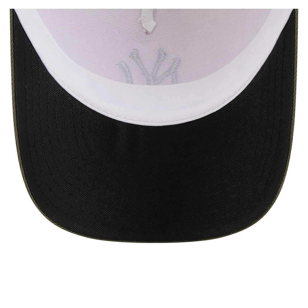 Men's New Era Light Beige/Olive New York Yankees 2025 Armed Forces Day 9FORTY M-Crown A-Frame Adjustable Hat