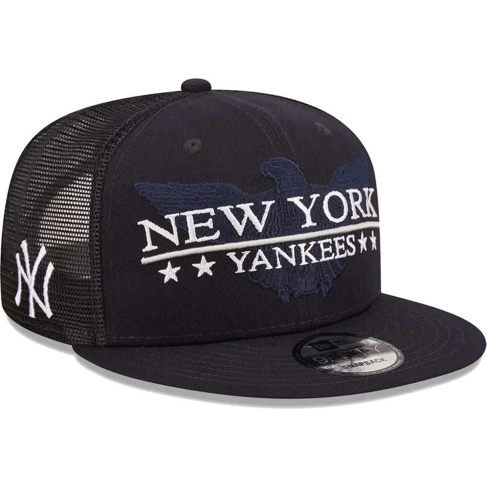 Aan boord waarschijnlijkheid Huh Lids New York Yankees New Era Patriot Trucker 9FIFTY Snapback Hat -  Navy/Black | Dulles Town Center