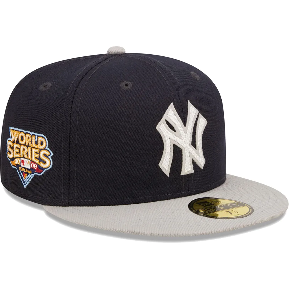 Lids New York Yankees Era 2009 World Series Champions Letterman 59FIFTY  Fitted Hat - Navy/Gray
