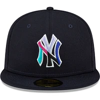 Casquette ajustée 59FIFTY des New York Yankees 1996 World Series Polar Lights Era pour homme