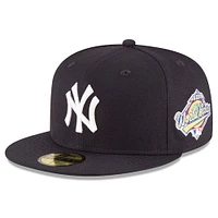 Casquette ajustée 59FIFTY New York Yankees World Series en laine pour homme Era bleu marine