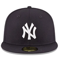 Casquette ajustée 59FIFTY New York Yankees World Series en laine pour homme Era bleu marine