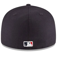 Casquette ajustée 59FIFTY New York Yankees World Series en laine pour homme Era bleu marine
