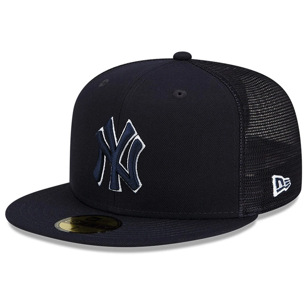 Casquette ajustée New Era York Yankees 2023 Batting Practice 59FIFTY pour homme, bleu marine