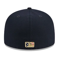 Casquette ajustée New Era York Yankees 2023 Fourth of July 59FIFTY pour homme, bleu marine