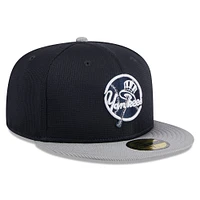 Men's New Era  Navy York Yankees 2025 Batting Practice 59FIFTY Fitted Hat