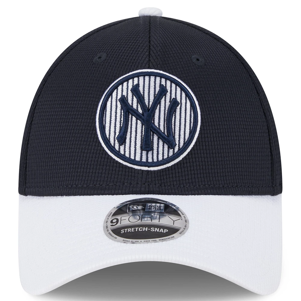 Men's New Era  Navy New York Yankees 2025 Batting Practice 9FORTY Adjustable Hat