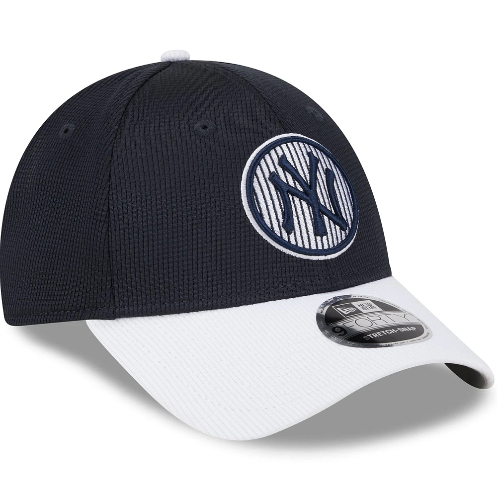 Men's New Era  Navy New York Yankees 2025 Batting Practice 9FORTY Adjustable Hat