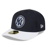 Men's New Era Navy York Yankees 2025 Batting Practice Low Profile 59FIFTY Fitted Hat