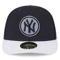 Men's New Era Navy York Yankees 2025 Batting Practice Low Profile 59FIFTY Fitted Hat