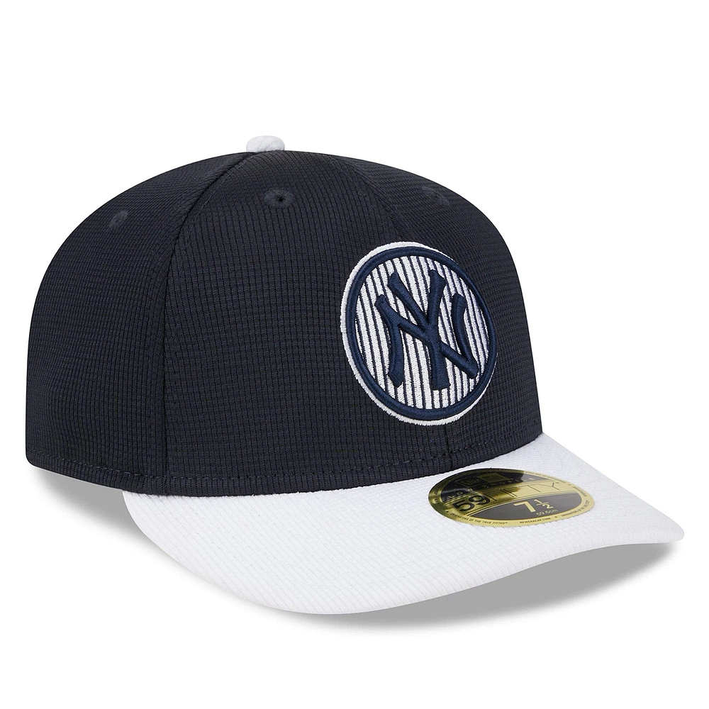 Men's New Era Navy York Yankees 2025 Batting Practice Low Profile 59FIFTY Fitted Hat