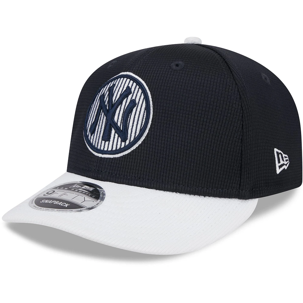 Men's New Era  Navy New York Yankees 2025 Batting Practice Low Profile 9FIFTY Snapback Hat