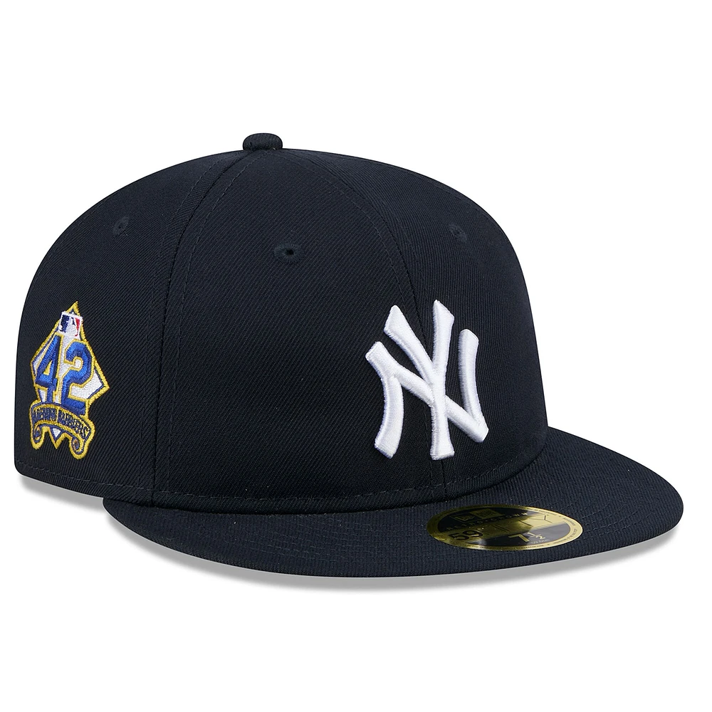 Men's New Era  Navy York Yankees 2025 Jackie Robinson Day Retro Crown 59FIFTY Unstructured Fitted Hat